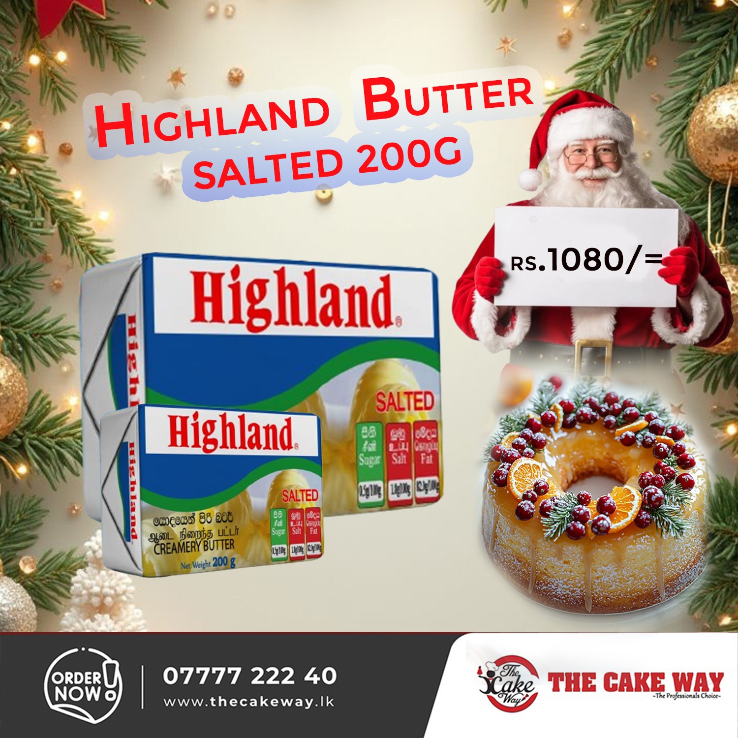 Highland Butter Salted 200g