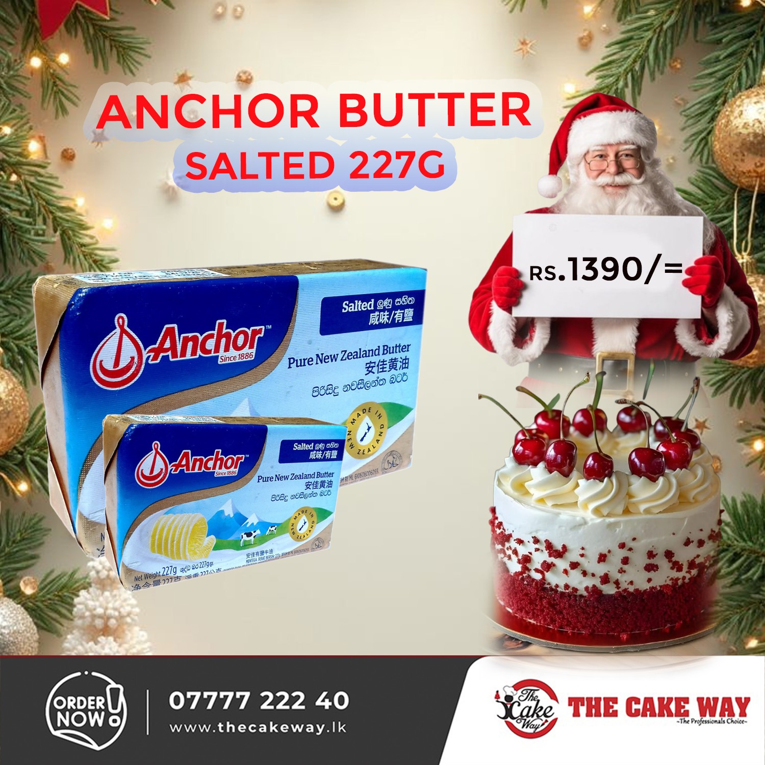 Anchor Butter Salted 227g