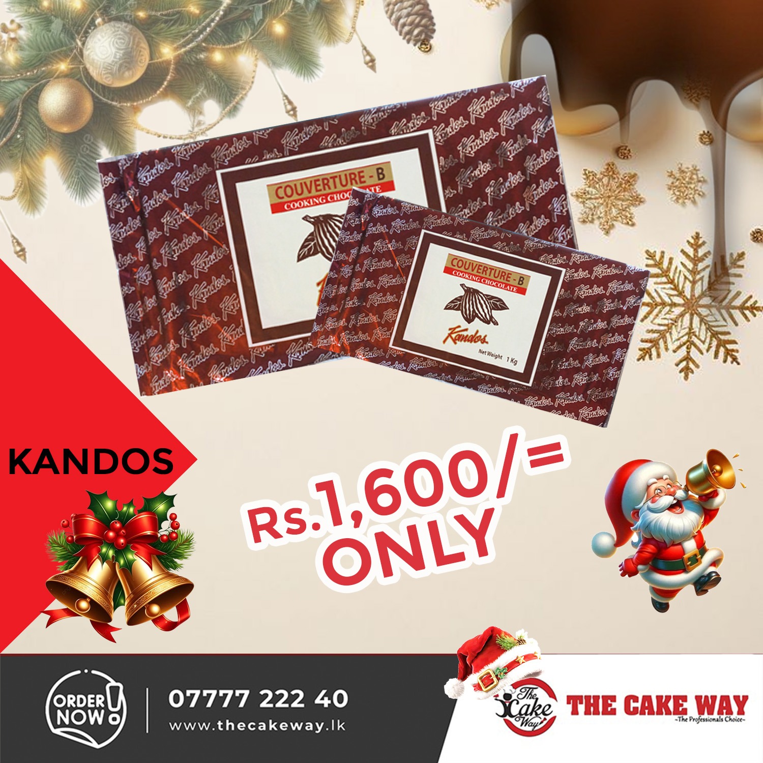 KANDOS Couverture-B Cooking Chocolate